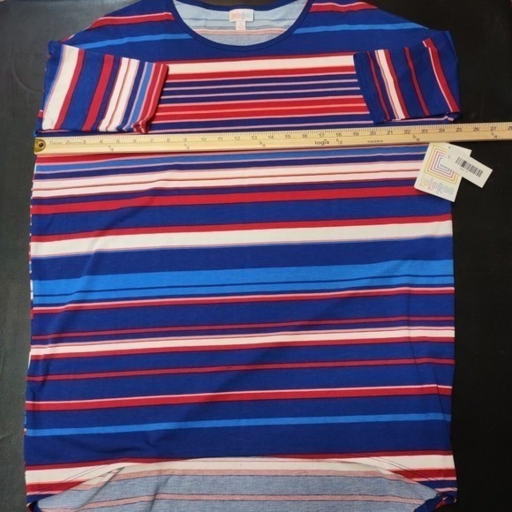 NWT LuLaRoe Irma High-Low Tunic Top Small Shirt Top Blouse Multicolor - Picture 6 of 11